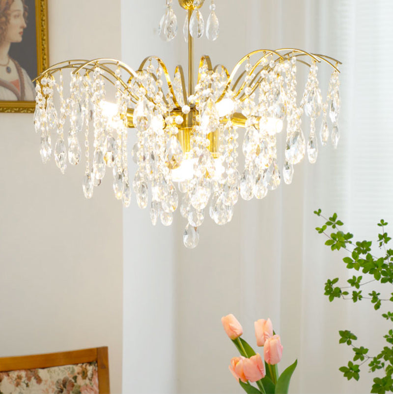 Traditionelle Kronleuchterleuchten mehrköpfige Suspensionshänger-Anhängerlampen für Wohnzimmer