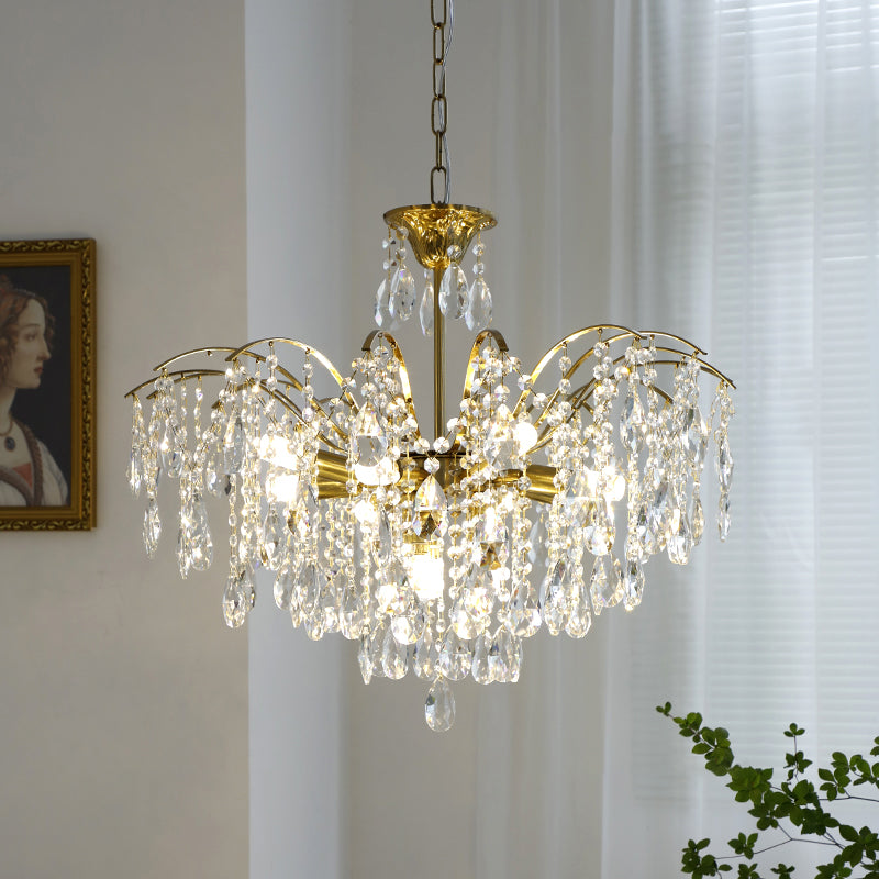 Traditionelle Kronleuchterleuchten mehrköpfige Suspensionshänger-Anhängerlampen für Wohnzimmer
