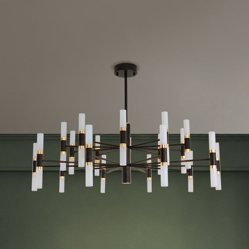 Linear Chandelier Light Fixtures Postmodern Multi-Head Suspension Pendant Lamps for Living Room