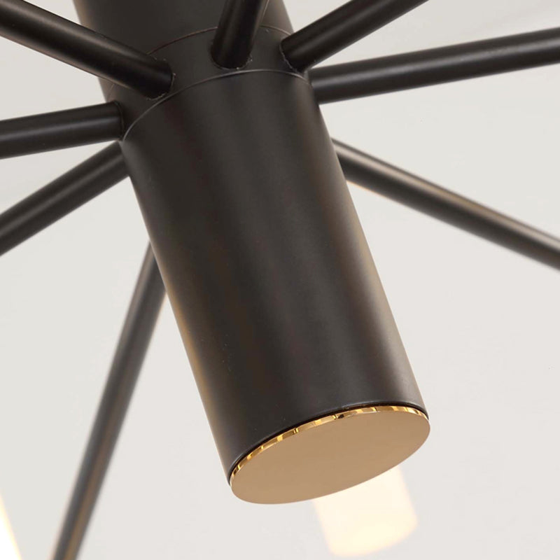 Linear Chandelier Light Fixtures Postmodern Multi-Head Suspension Pendant Lamps for Living Room