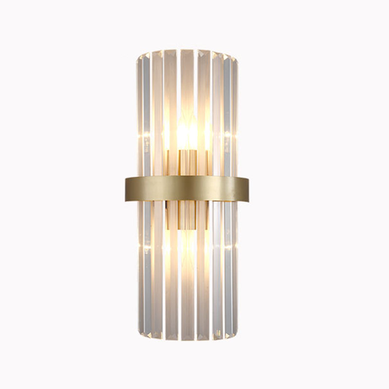 Modern Household Wall Sconce Crystal Shade Wall Lamp for Drawing Room Living Room
