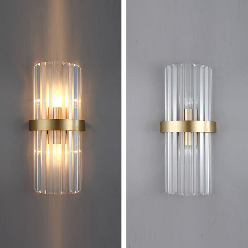 Modern Household Wall Sconce Crystal Shade Wall Lamp for Drawing Room Living Room