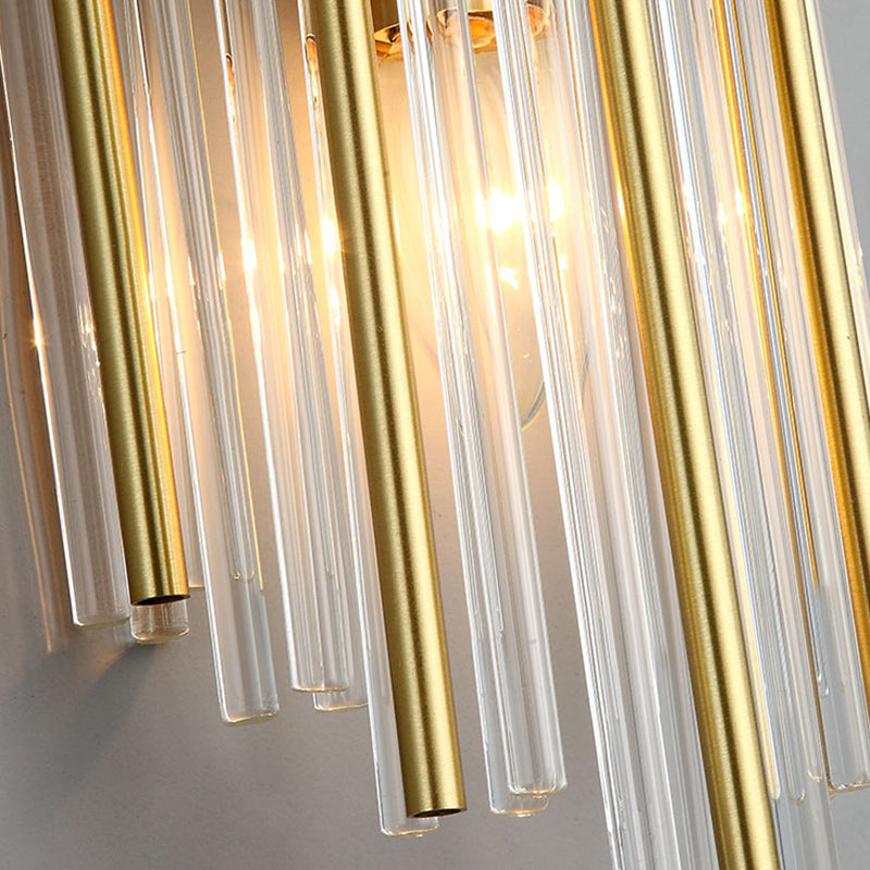 Modern Household Wall Sconce Crystal Shade Wall Lamp for Drawing Room Living Room