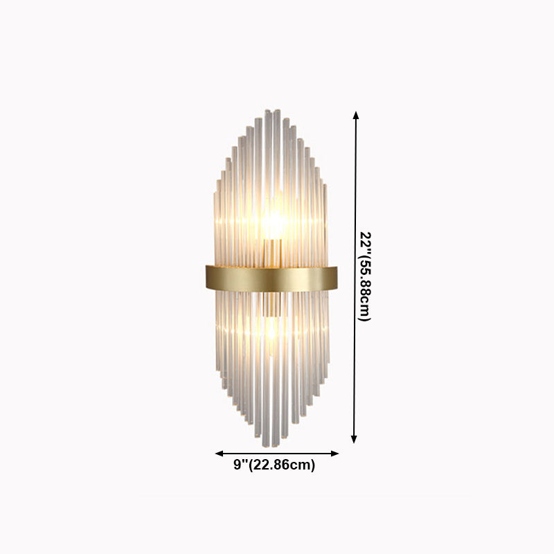 Modern Household Wall Sconce Crystal Shade Wall Lamp for Drawing Room Living Room