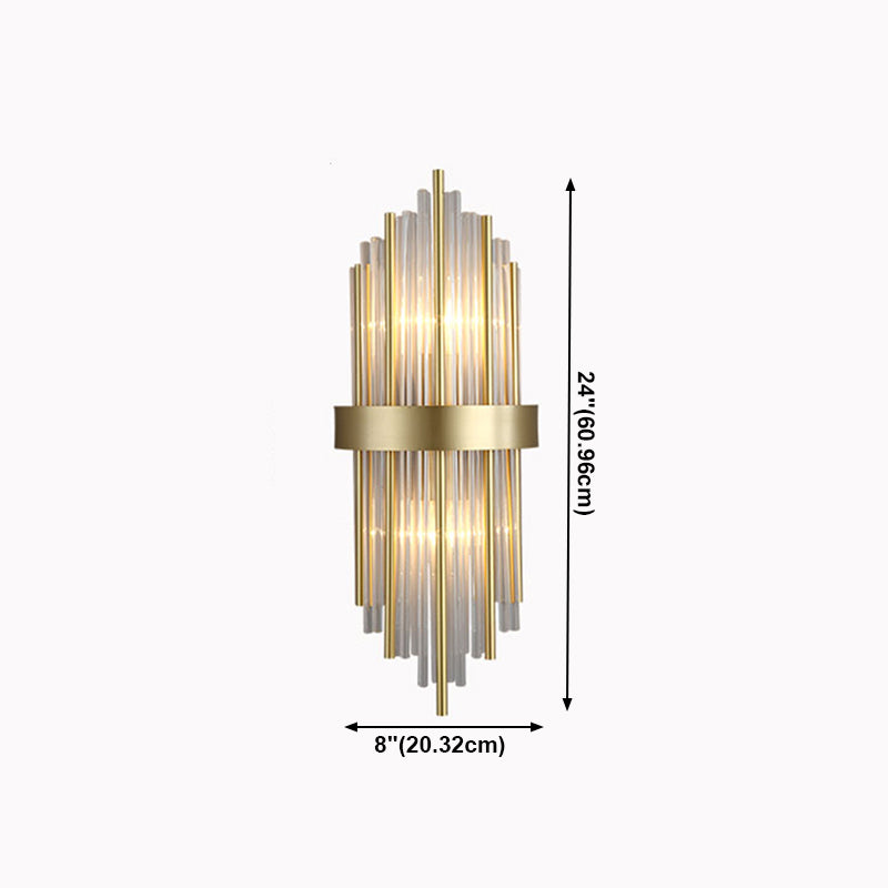 Modern Household Wall Sconce Crystal Shade Wall Lamp for Drawing Room Living Room