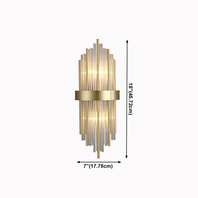 Modern Household Wall Sconce Crystal Shade Wall Lamp for Drawing Room Living Room