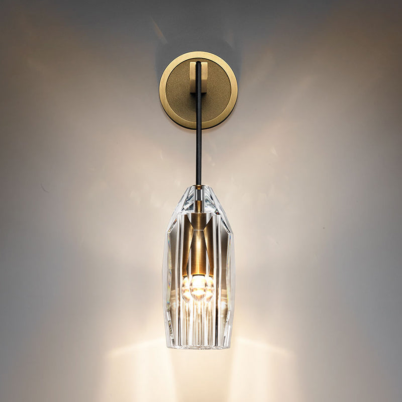 Modern Household Wall Light  Crystal Shade Sconce Light for Bedroom Coffee Shop