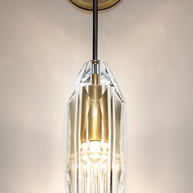 Modern Household Wall Light  Crystal Shade Sconce Light for Bedroom Coffee Shop