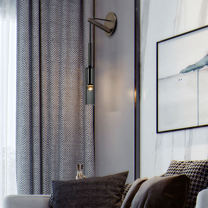 Modern Style Crystal Wall Light Creative Adjustable Wall Light for Hotel Bedroom