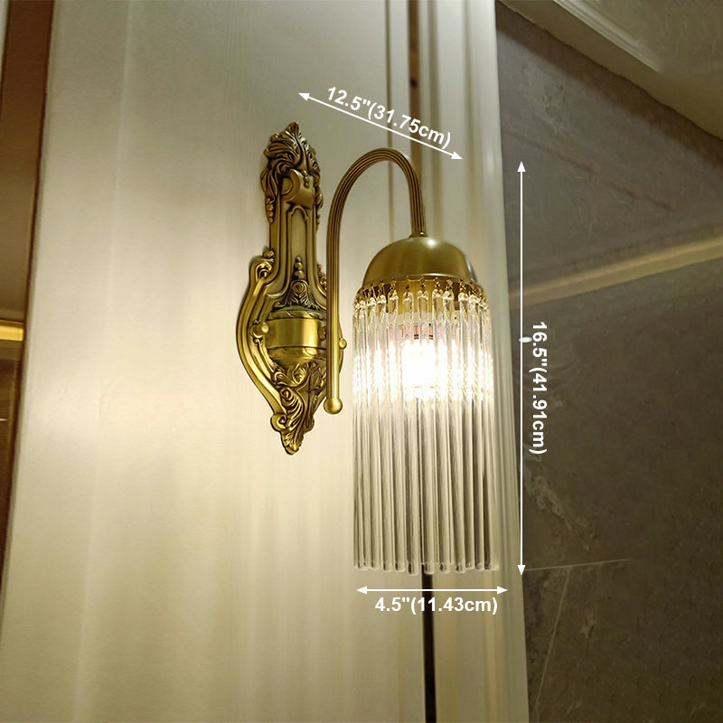 Luz de luz de pared de estilo tradicional Dropas de cristal luces aplastas para la sala de estar del dormitorio del hotel