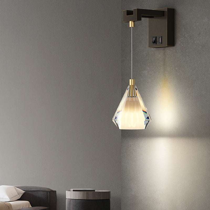 Tombra geométrica 1 Luz de la pared de luz Luz de la pared de la pared de estilo moderno