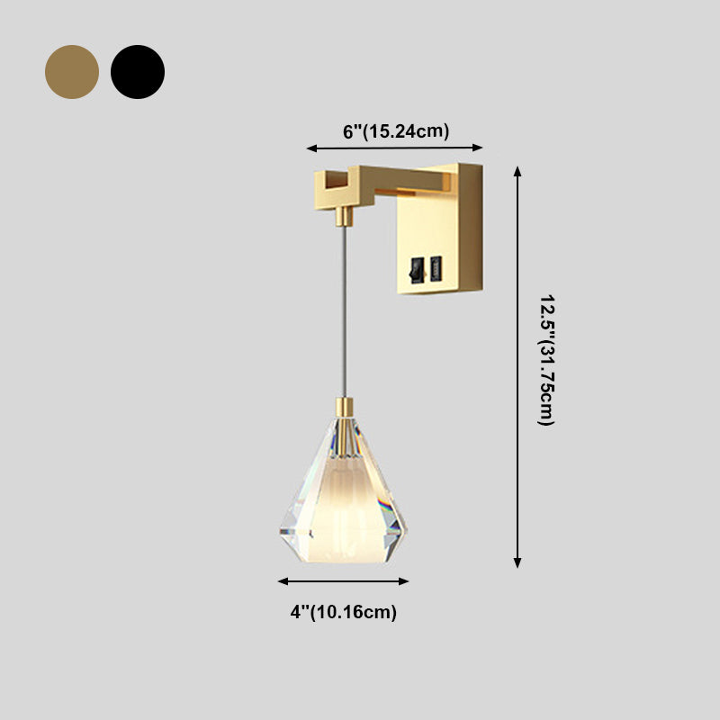 Tombra geométrica 1 Luz de la pared de luz Luz de la pared de la pared de estilo moderno