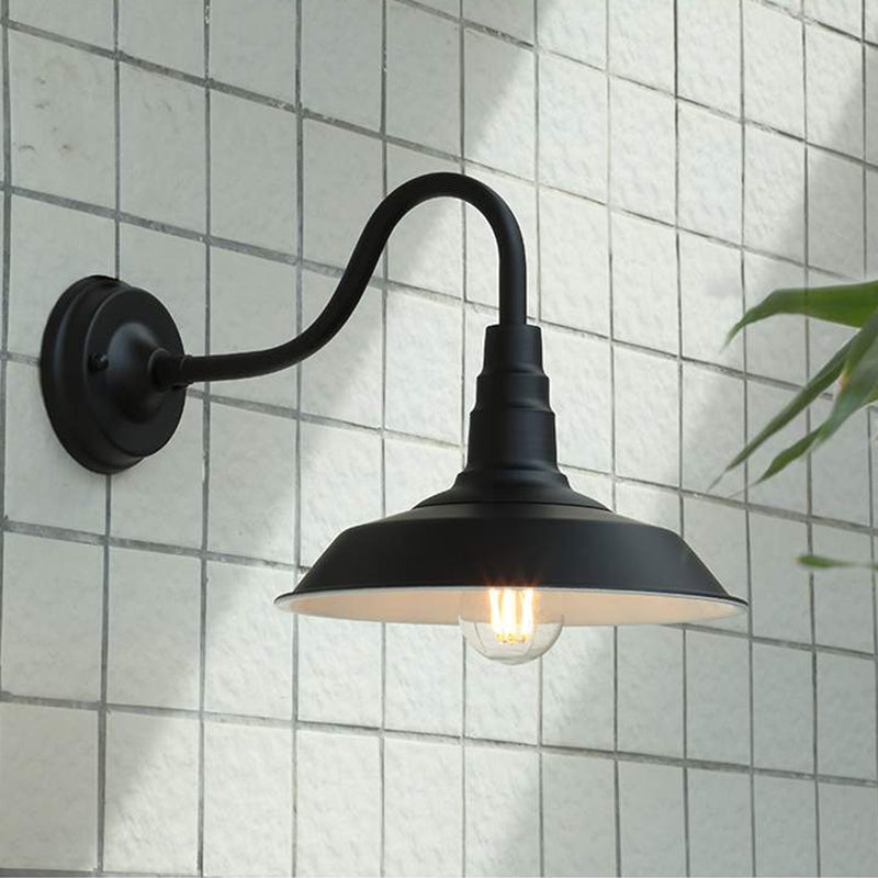 1 Light Metal Geometric Shade Wall Lighting Industrial Style Wall Mounted Light Fixture