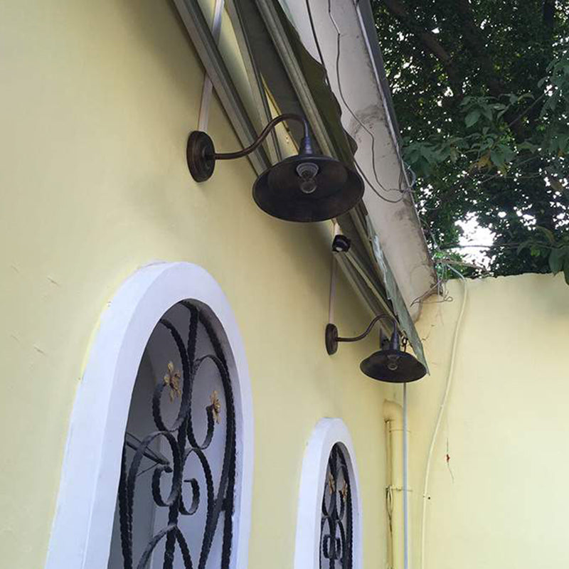 1 Light Metal Geometric Shade Wall Lighting Industrial Style Wall Mounted Light Fixture