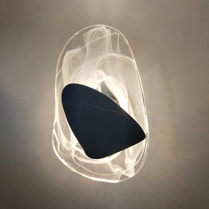 Contemporary Geometric Sconce Lights Crystal 1 Light Wall Mount Light Fixture