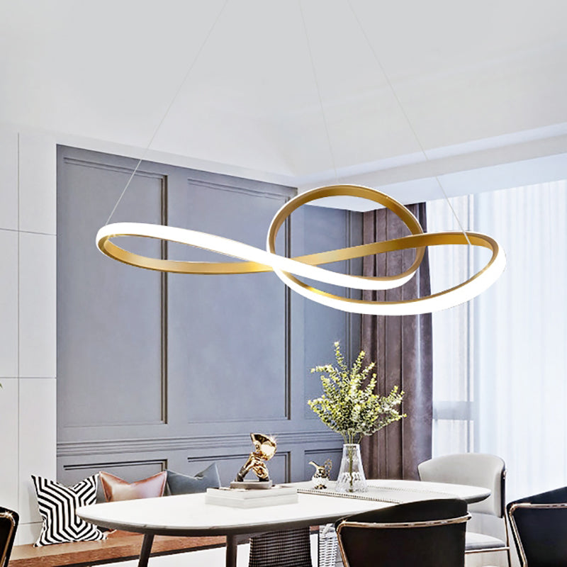 Gold Iron Hanging Pendant Lights Postmodern Hanging Lamps for Dining Room