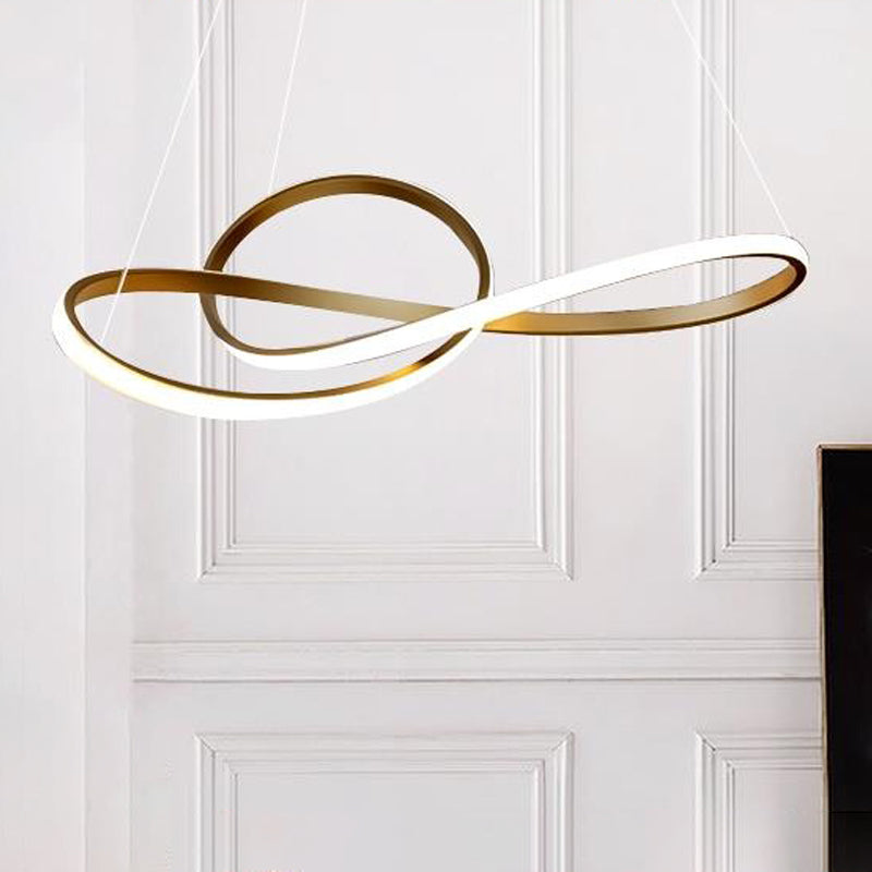 Gold Iron Hanging Pendant Lights Postmodern Hanging Lamps for Dining Room