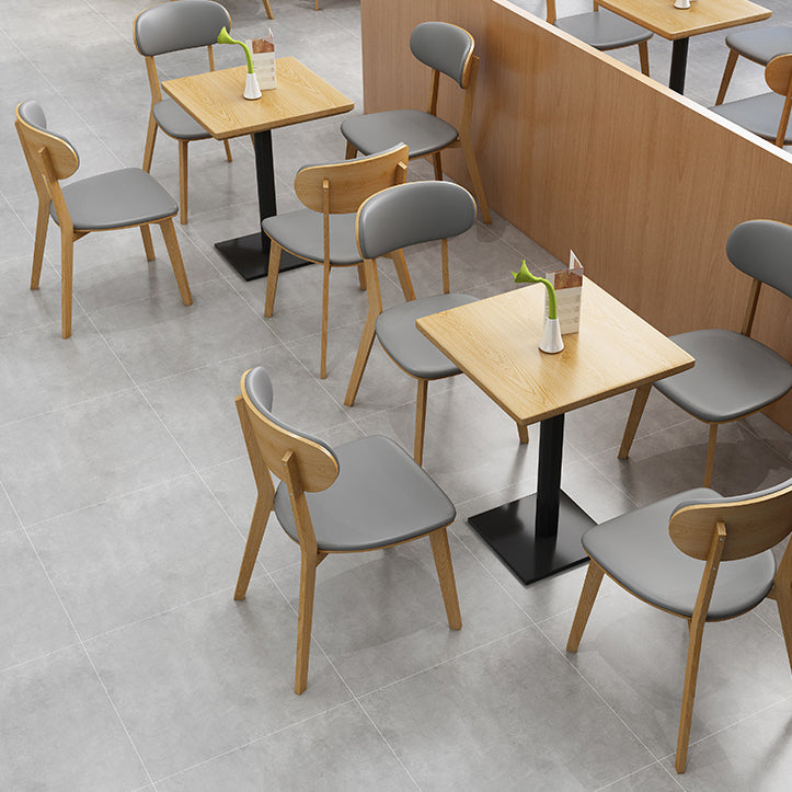 Industrialstil Esstisch Heimküche Abendessen Möbel mit schwarzer Metallbasis