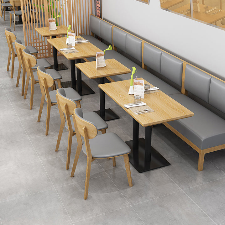 Industrialstil Esstisch Heimküche Abendessen Möbel mit schwarzer Metallbasis