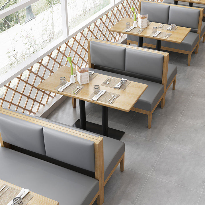 Industrialstil Esstisch Heimküche Abendessen Möbel mit schwarzer Metallbasis