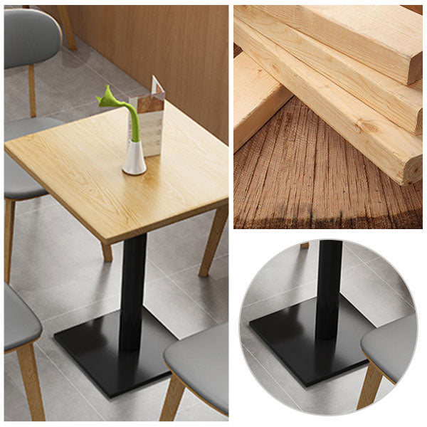 Industrialstil Esstisch Heimküche Abendessen Möbel mit schwarzer Metallbasis