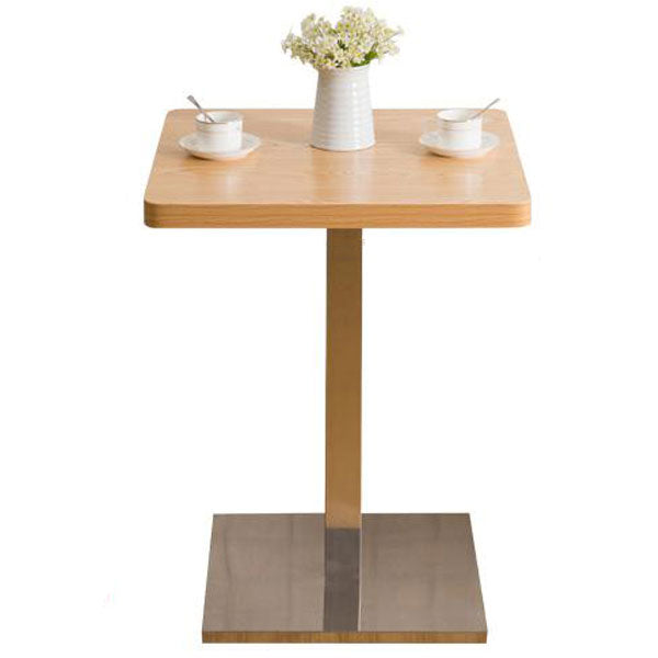Industriële stijl eettafel Home Keuken Dinner Meubels met metalen basis, 23,6 "L x 23,6" W x 29.5 "H H