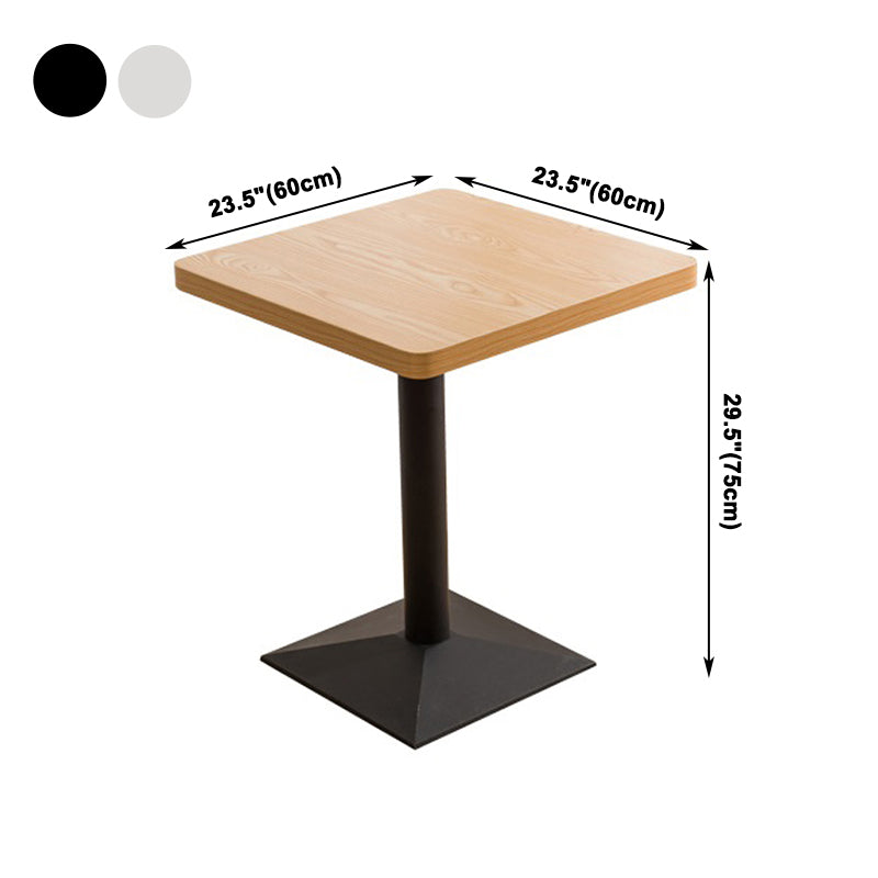 Industriële stijl eettafel Home Keuken Dinner Meubels met metalen basis, 23,6 "L x 23,6" W x 29.5 "H H
