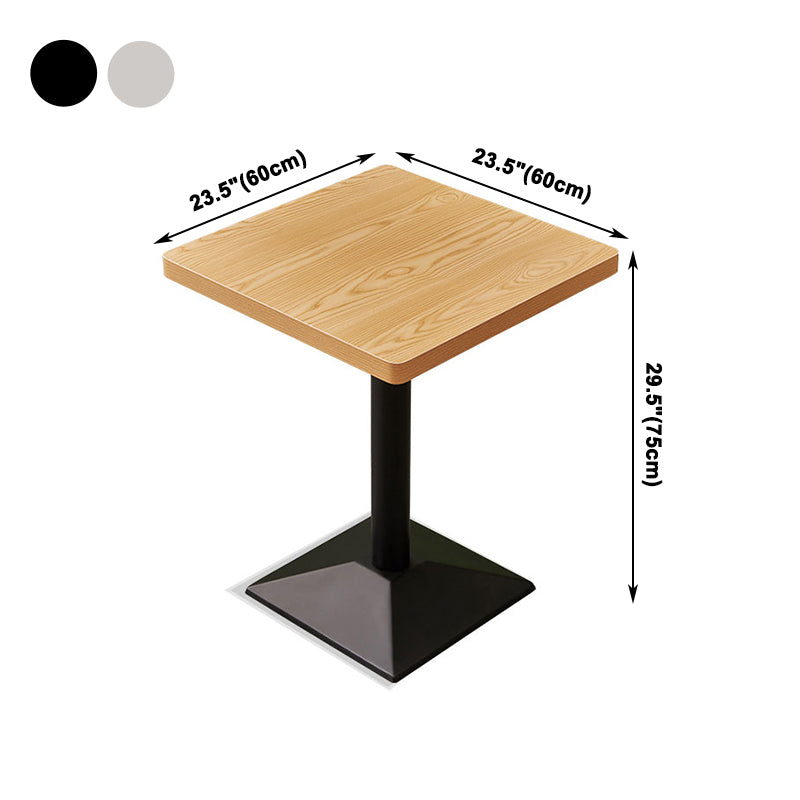 Table à manger de style industriel maison de cuisine meubles avec base en métal