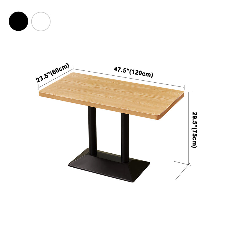 Industrial Style Dining Room Table Home Kitchen Dinner Furniture with Metal Base