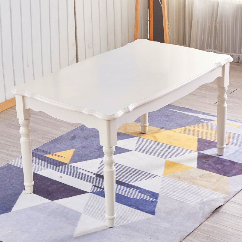 Mesa de comedor moderna de mediados de siglo Mesa de comedor de madera sólida