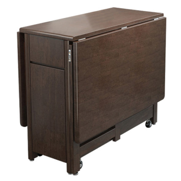 Mid-Century Modern Esstisch Brauner Klapp-Esstisch aus massivem Holz (nur Tisch)