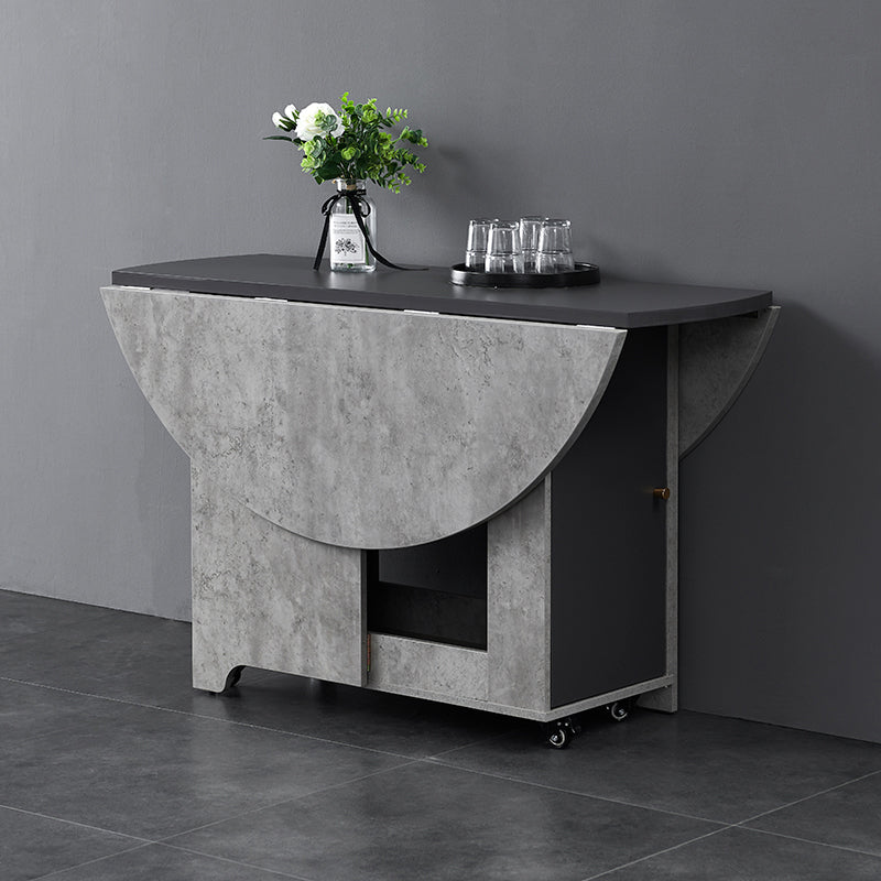 Opvouwbare kunstmatige houten boventafel Uitbreidbare ronde tafel met bakbasis
