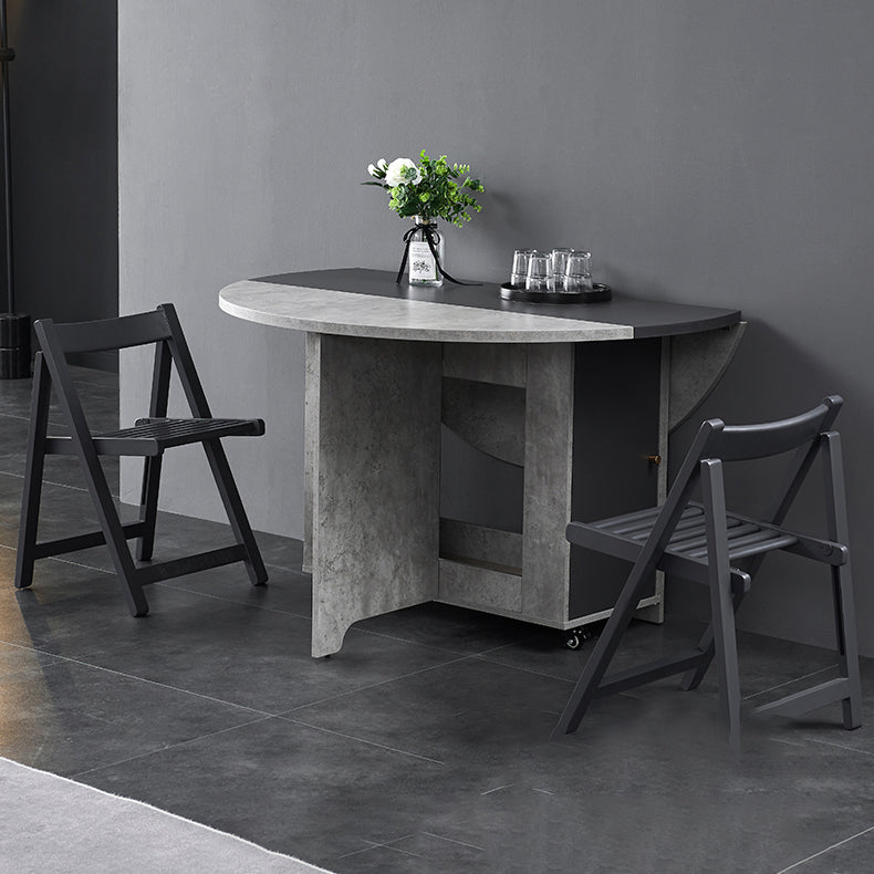 Opvouwbare kunstmatige houten boventafel Uitbreidbare ronde tafel met bakbasis
