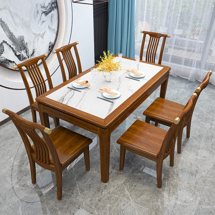 Mid-Century Modern Sintersteintisch mit 4 Beinen, rechteckiger Tisch für Zuhause