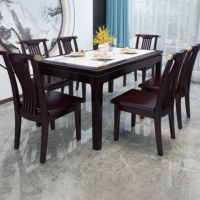 Mid-Century Modern Sintersteintisch mit 4 Beinen, rechteckiger Tisch für Zuhause