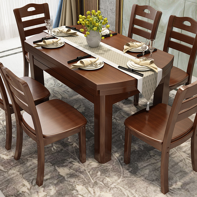 Stile moderno Round 54.33 "Tavolo da pranzo Tavolo da pranzo a goccia in legno in legno per uso domestico