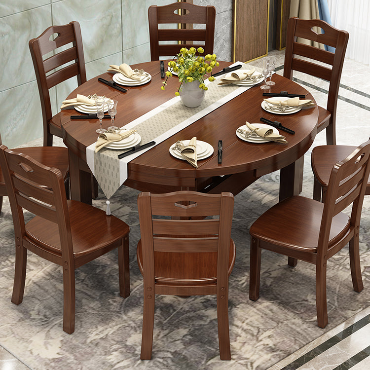 Stile moderno Round 54.33 "Tavolo da pranzo Tavolo da pranzo a goccia in legno in legno per uso domestico