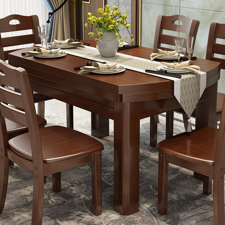 Stile moderno Round 54.33 "Tavolo da pranzo Tavolo da pranzo a goccia in legno in legno per uso domestico