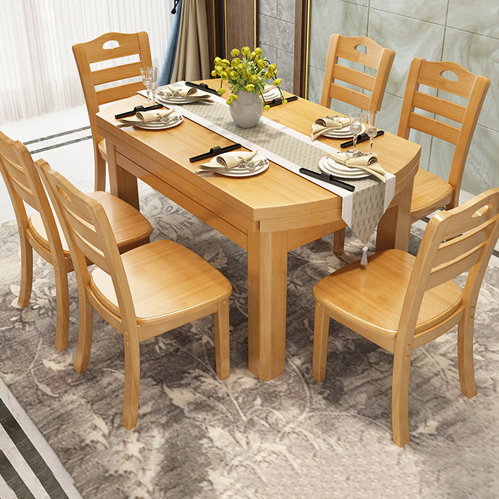 Stile moderno Round 54.33 "Tavolo da pranzo Tavolo da pranzo a goccia in legno in legno per uso domestico