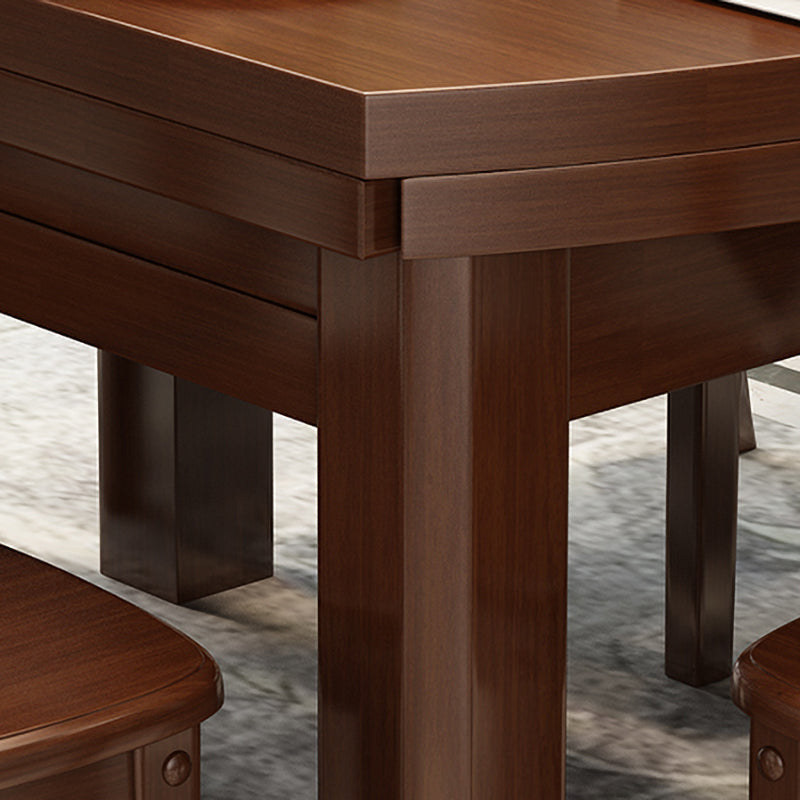 Stile moderno Round 54.33 "Tavolo da pranzo Tavolo da pranzo a goccia in legno in legno per uso domestico