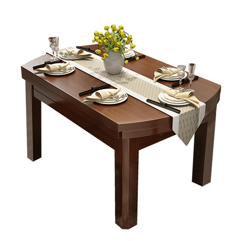 Stile moderno Round 54.33 "Tavolo da pranzo Tavolo da pranzo a goccia in legno in legno per uso domestico