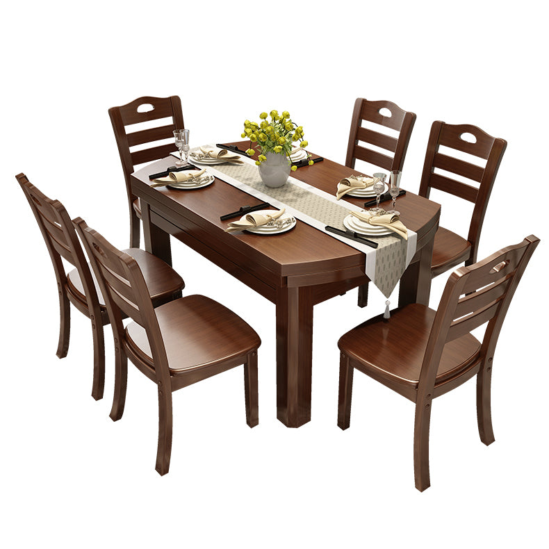Stile moderno Round 54.33 "Tavolo da pranzo Tavolo da pranzo a goccia in legno in legno per uso domestico