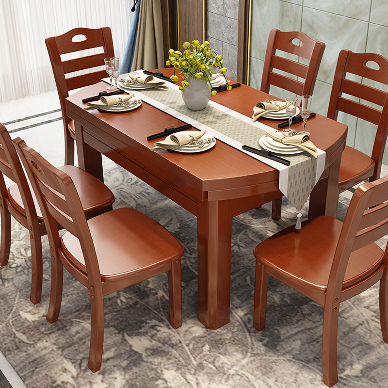Stile moderno Round 54.33 "Tavolo da pranzo Tavolo da pranzo a goccia in legno in legno per uso domestico
