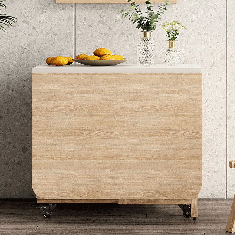 Mesa base de pedestal de comedor moderno de mediados de siglo para comedor, 47.2 "L x 37.5" L x 28.9 "H