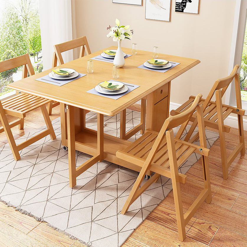 Mesa de comedor moderna de mediados de siglo Madera sólida 51.2 "L x 29.5" H Mesa (única mesa)