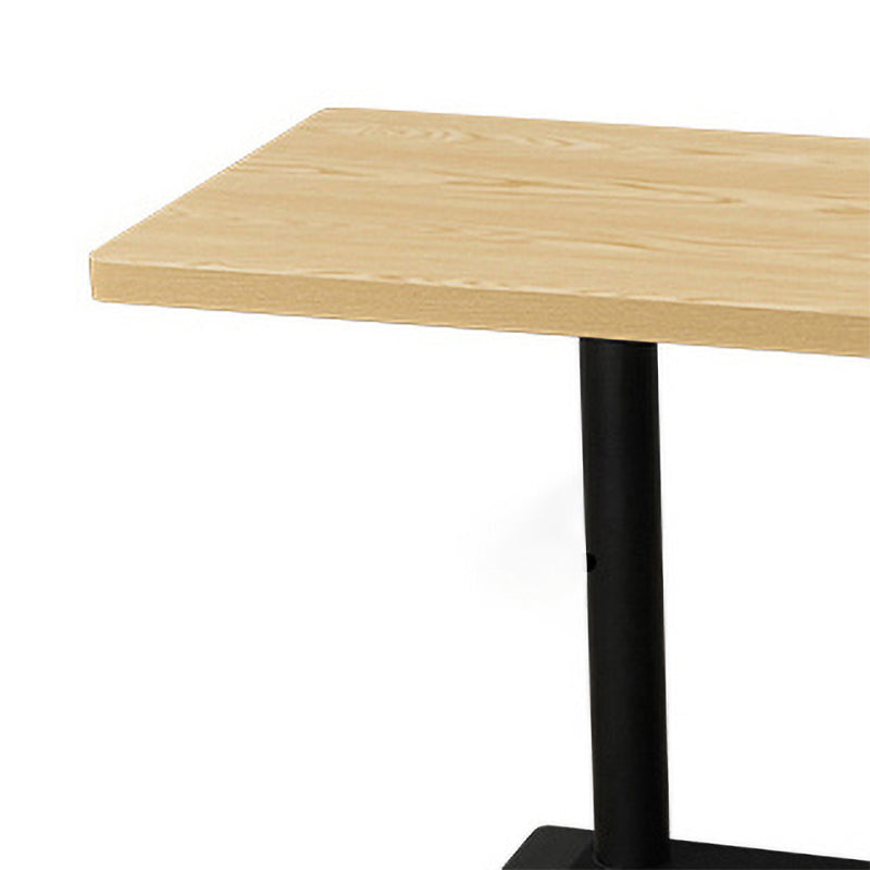 Industrial Dining Room Table Home Kitchen Dinner Furniture with Metal Base