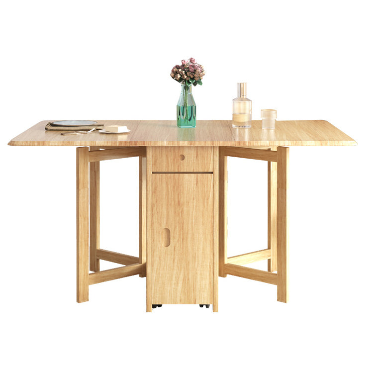 Midden-eeuwse moderne tafel rechthoek eetkamer rubberen hout vaste houten tafel (alleen tafel)