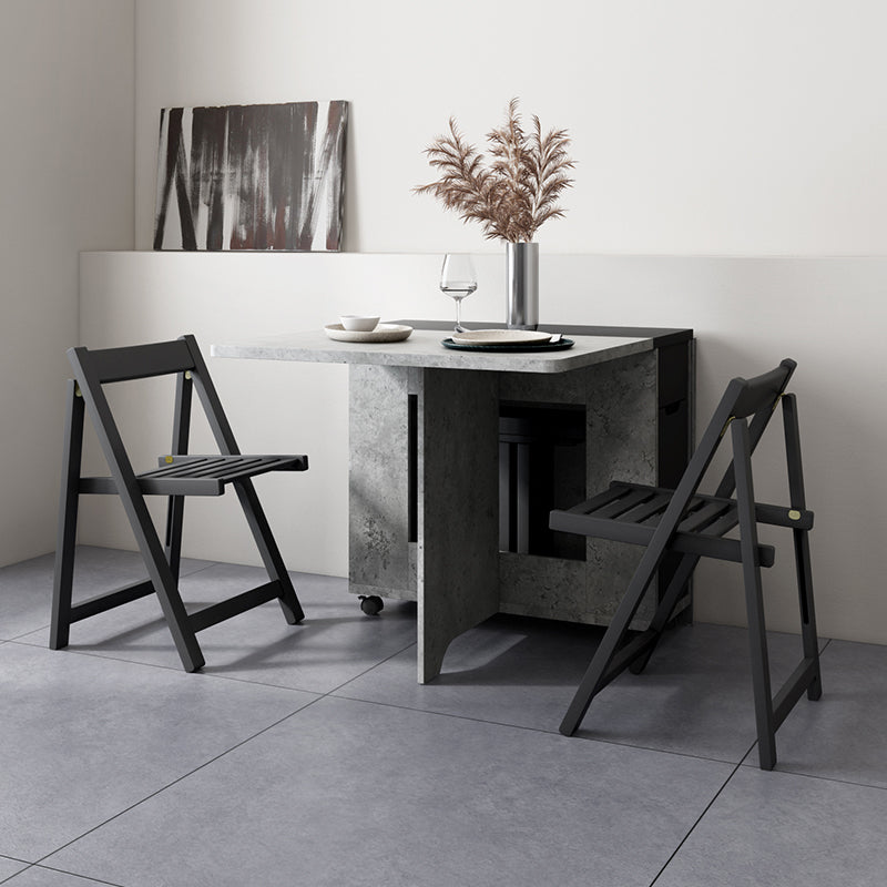 Mesa de madera de rectángulo artificial plegable con almacenamiento (solo tabla)