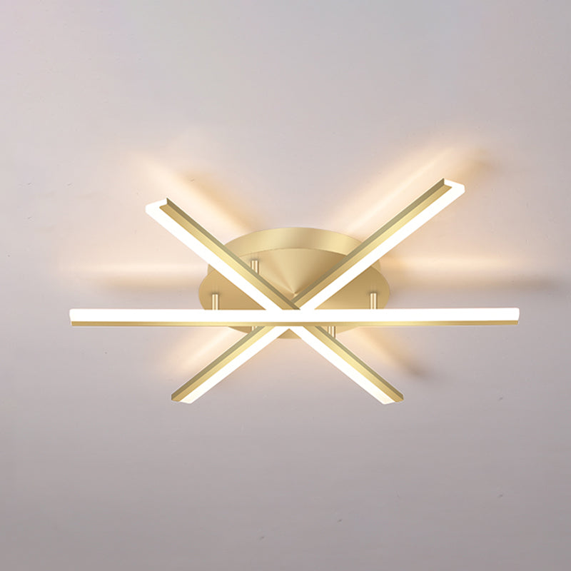 Modern Semi Flush Mount Fixture Metal LED Flush Ceiling Light Fixtures