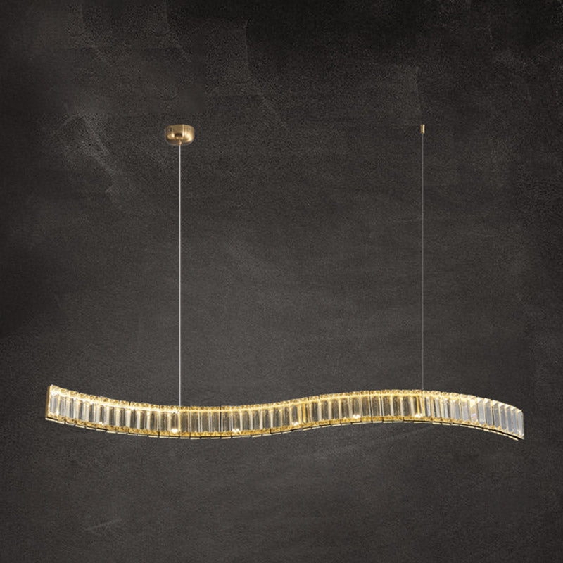 Modern Dining Chandelier Pendant Kitchen Dining Room Crystal Hanging Light Fixture